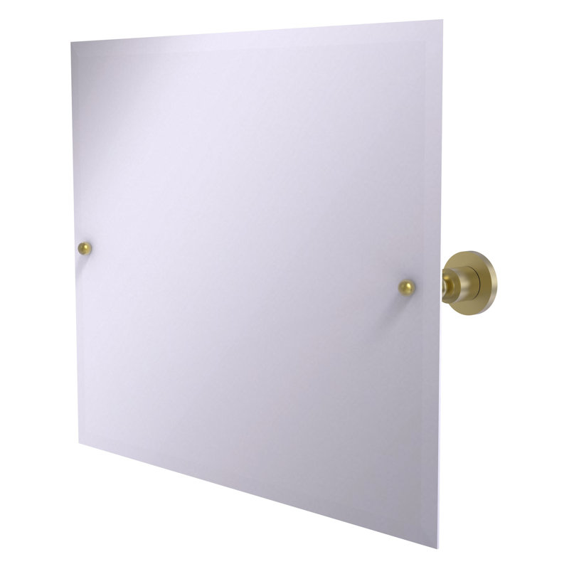 Miroir rectangulaire 26 po x 21 po Lera, Laiton satiné