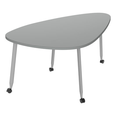 Table mobile à triangles arrondis - collaboration de groupe polyvalente