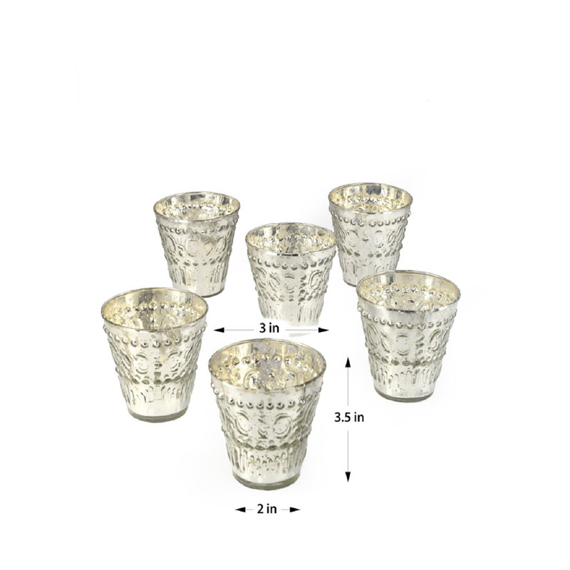 3'' H Glass Tabletop Votive Holder