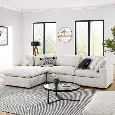 Canapé modulaire en tissu 4 pièces Commix