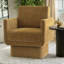 Fauteuil d'appoint pivotant tonneau jaune-1340019442
