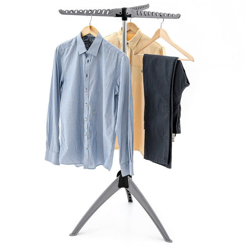 Foldable Tripod Drying Rack, Dark Grey