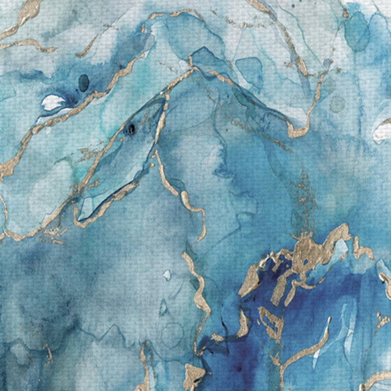 «Abstract Lapis Light Panel I» par Carol Robinson - reproduction d'art sur toile tendue, H 36 po x l 12 po x P 1,5 po