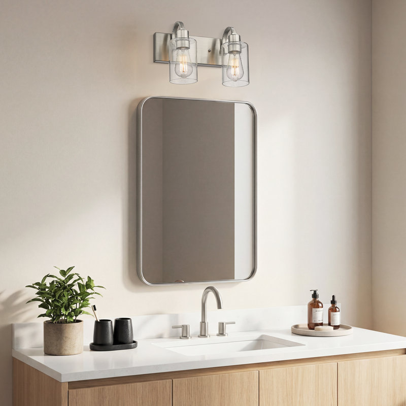 Éclairage pour meuble-lavabo Sornson, Nickel brossé, 2