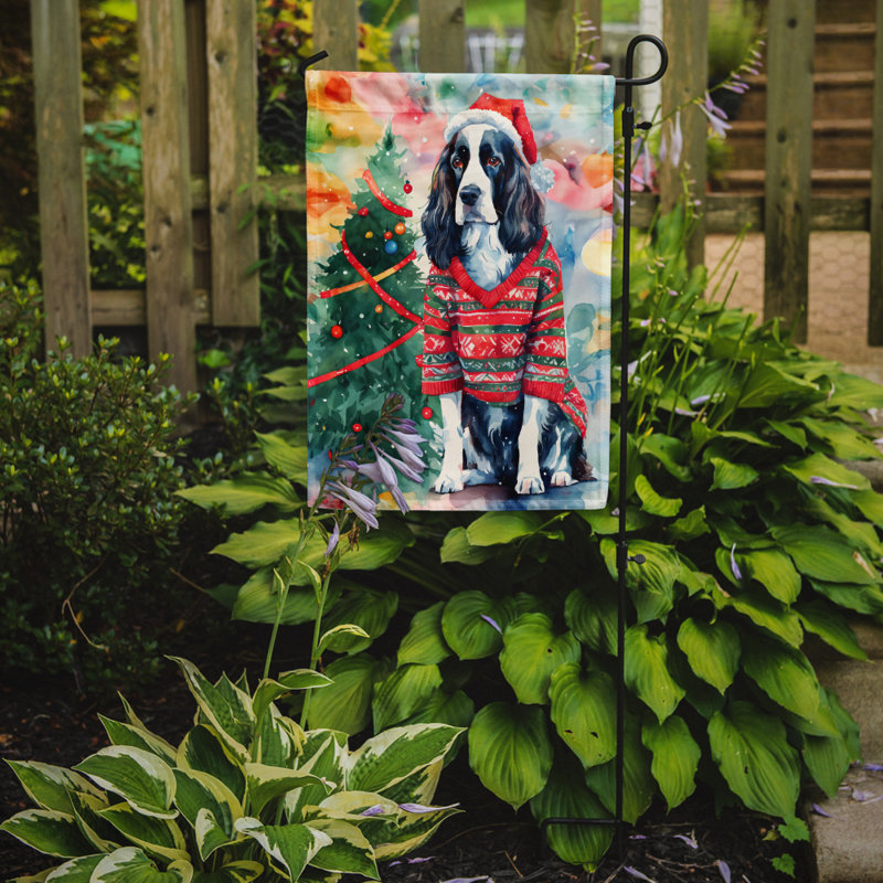 Double Sided Polyester Christmas, 15.5" H x 11.25" W