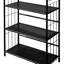 Bibliothèque à 5 coins en métal, hauteur de 64 po, noir - Maximisez le rangement de votre pièce. Facile à assembler pour une utilisation polyvalente, cette grande bibliothèque offre un espace de rangement précieux pour le bureau, le salon, l'installation.