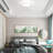12 Inch LED Flush Mount Ceiling Light, 20W Dimmable LED Ceiling Light Fixture, 3000K Warm White & Brush Nickel, Modern Round Ceiling Chandelier for Living Room, Bedroom-55048205-55048202