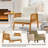 Bergstrom Upholstered Accent Chair Armchair with Rubberwood Legs-408507935
