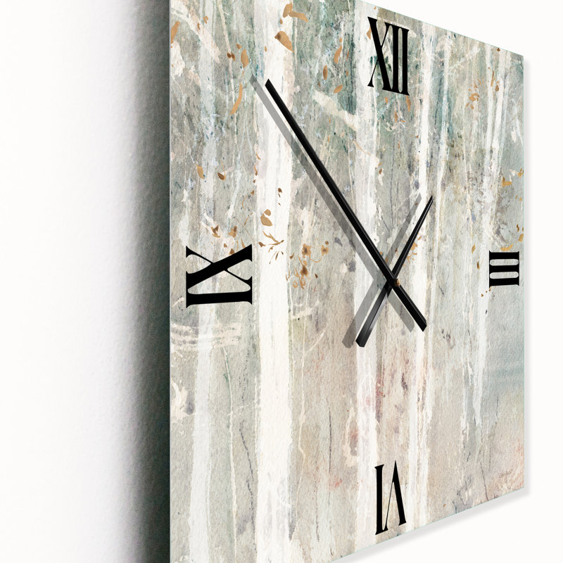 Horloge murale traditionnelle A Woodland Walk in the Forest V, Moyen