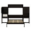 Lit escamotable avec bureau, coiffeuse et armoires Murphy