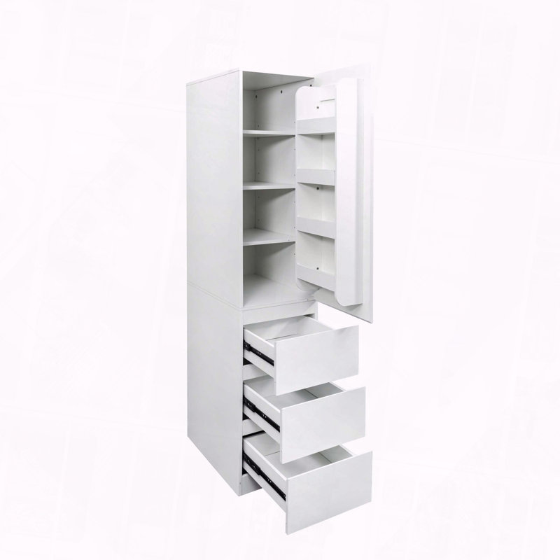 Armoire de rangement pour garde-manger, garde-manger avec portes, tablettes et tiroirs