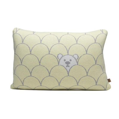 Geometric Cotton Blend Reversible Throw Pillow