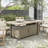 Namkise Rectangular Metal Outdoor Dining Table , 71'' in. W 38.5'' in. D