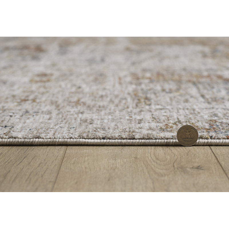 Kampou Geometric Indoor Rug, Round 7'10"