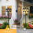 3-Head Aluminum Solar Lamp Post Light With Dusk-To-Dawn Sensor