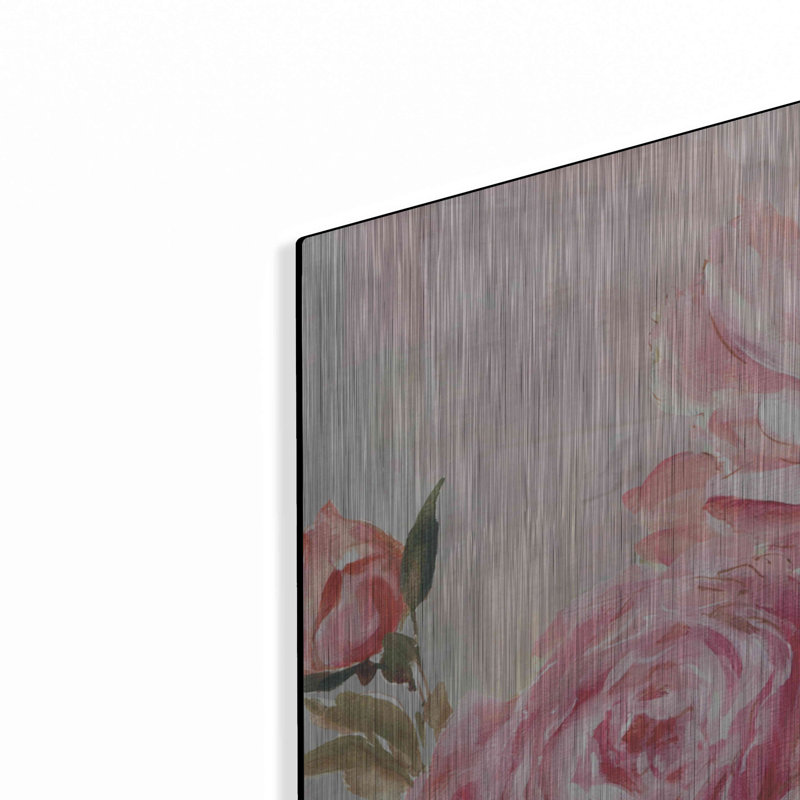 Art mural en métal Winston Porter «Petal Paint 2» par Karen Smith, H 24 po x l 24 po