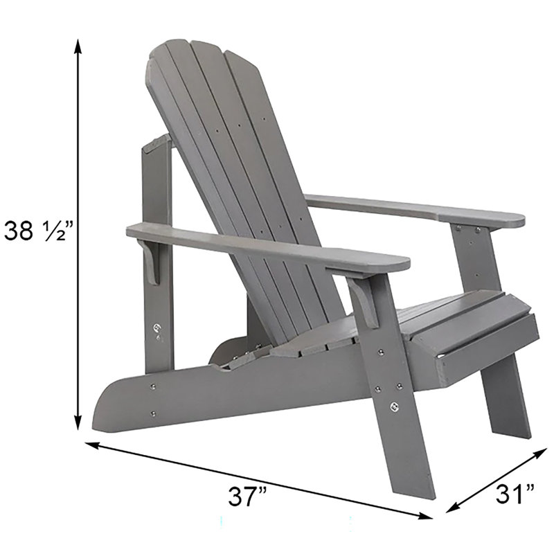 Adirondack Chair, Grey