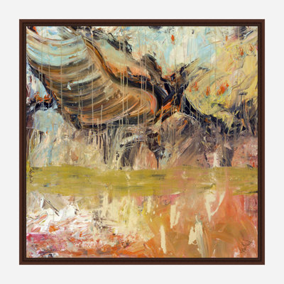 Orange, brun et bleu par John Beard - reproduction d'artiste sur toile