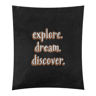 Tapisserie tableau noir en polyester discover rêve