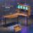 68.9" Standing L Shaped Gaming Desk, Office Computer Desk With Storage Hutch And Drawers-472650263