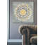 «Mandala Delight I Yellow Grey» par Danhui Nai, art mural sur toile-61242011