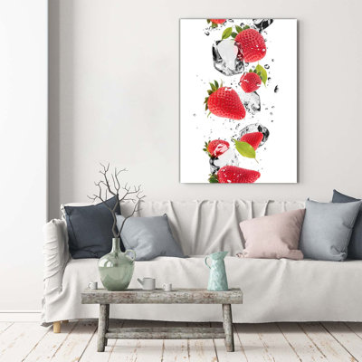 strawberries 1 Piece Wrapped Canvas Wall Art