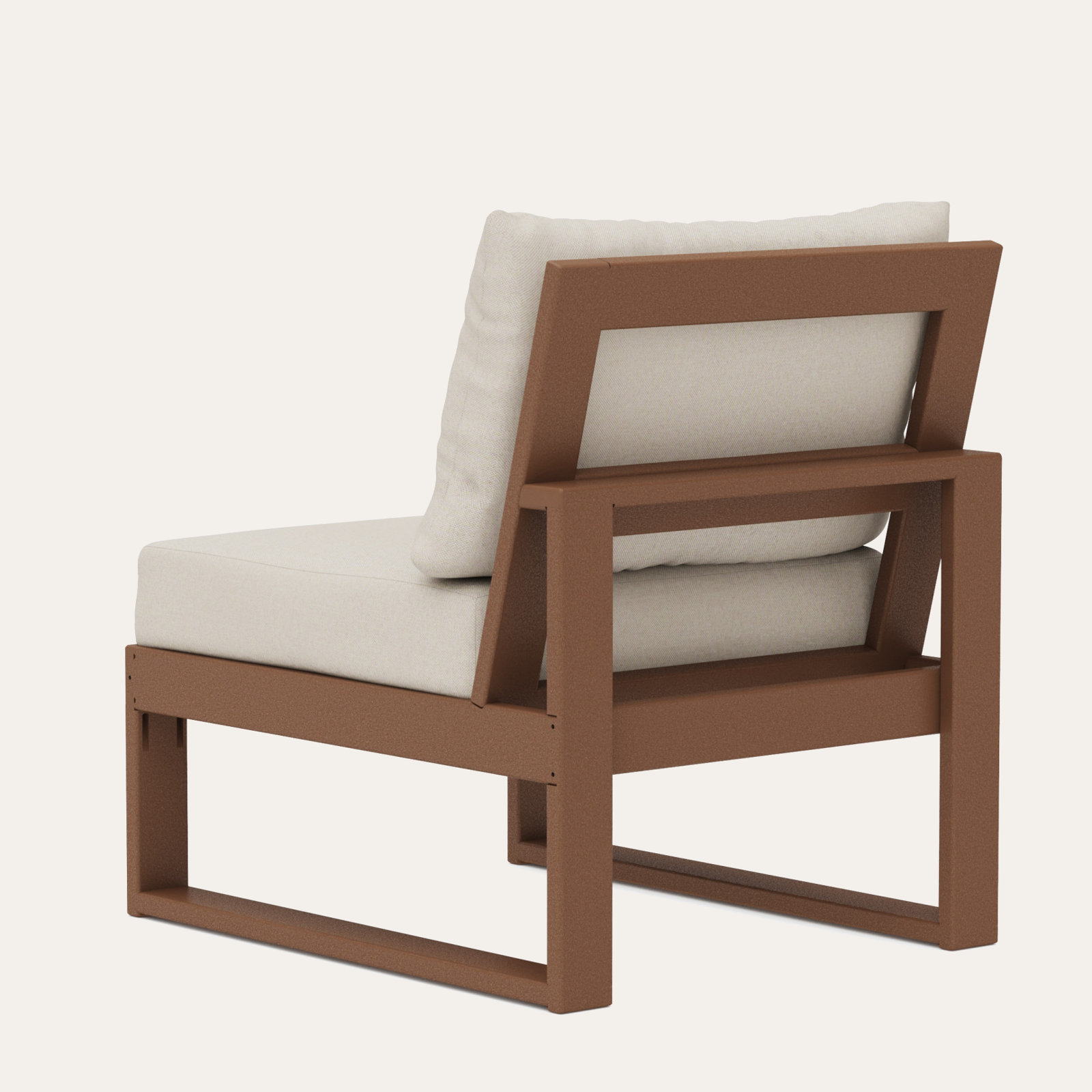 Edge Patio Lounge Chair, Dune Burlap Revolution®, Teak