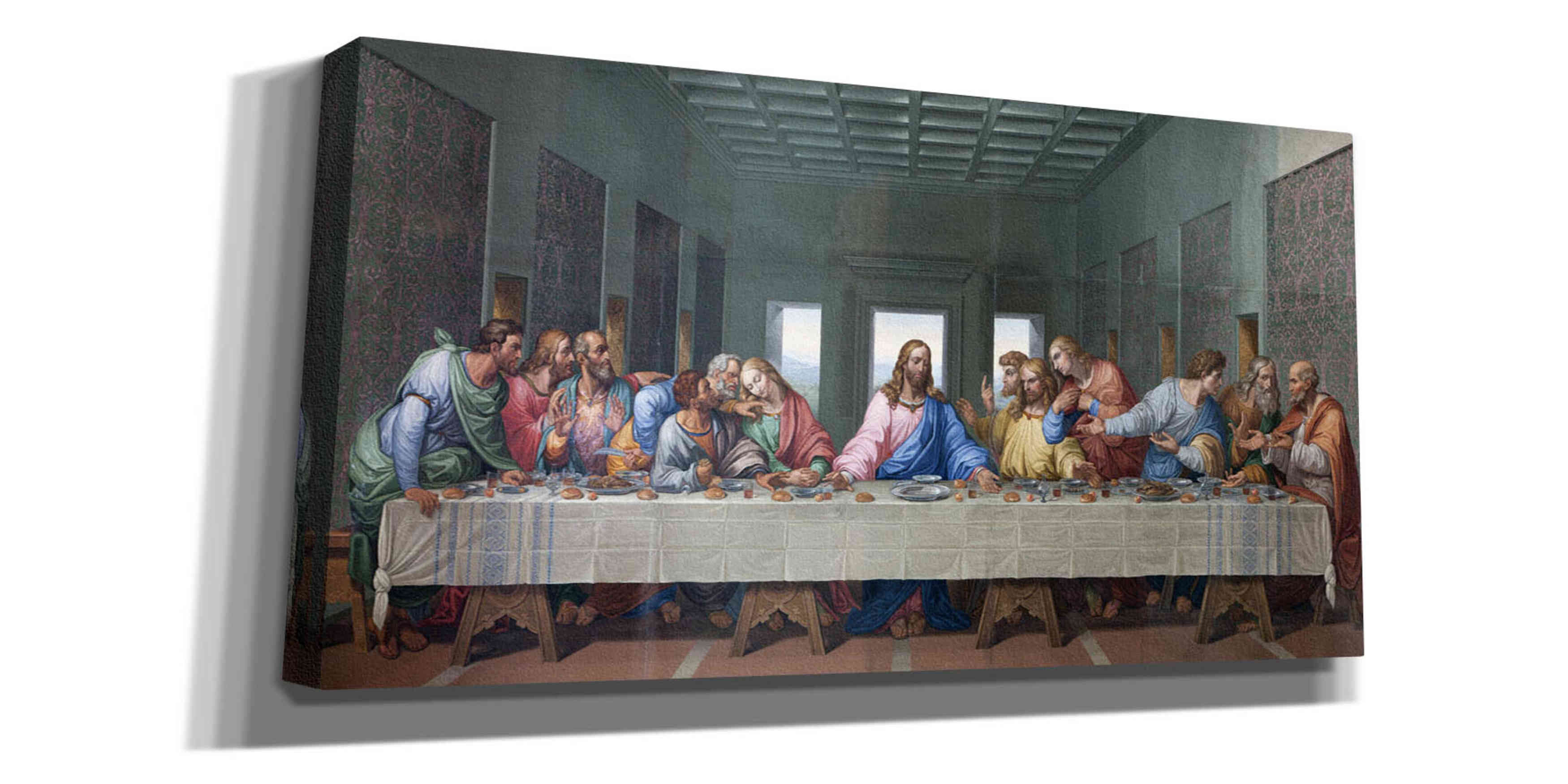 Vault W Artwork The Last Supper Remastered On Canvas by Remastered By ...