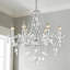 Amiaha 6 - Light Glass Dimmable Classic/Traditional Chandelier