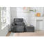 Chaise surdimensionnée avec repose-pieds avec rangement