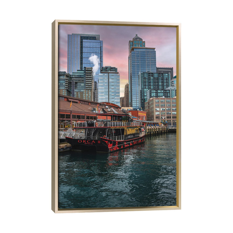 Architectural Awakening - Framed Wall Art Print, 26" H x 18" W, Framed Print without Mat, Champagne