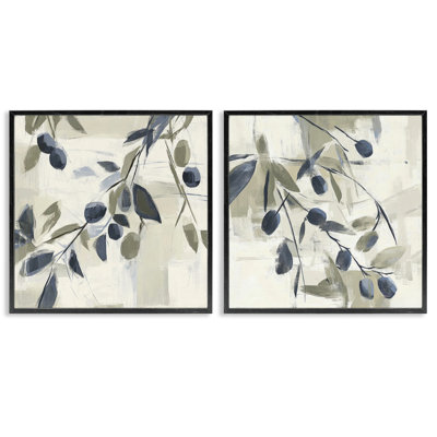 Ensemble de 2 giclées encadrées méditerranéennes, par Mona Grace