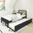 Brubaker Kids Platform with Trundle-318912513-326790049