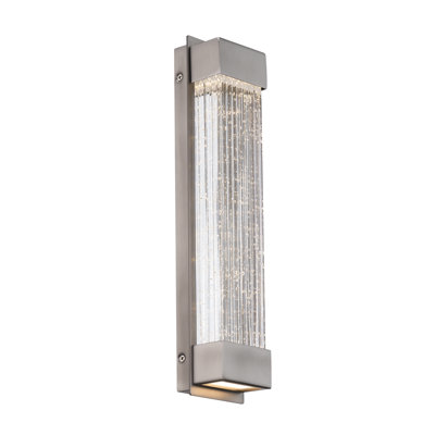 Tower 1 - Light LED Dimmable Aged Brass Flush Mounted Sconce