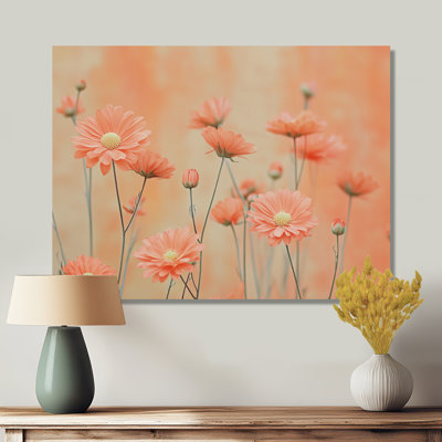 Jacy, minimalisme, pastel, marguerites, champ de sérénité - marguerites, art mural