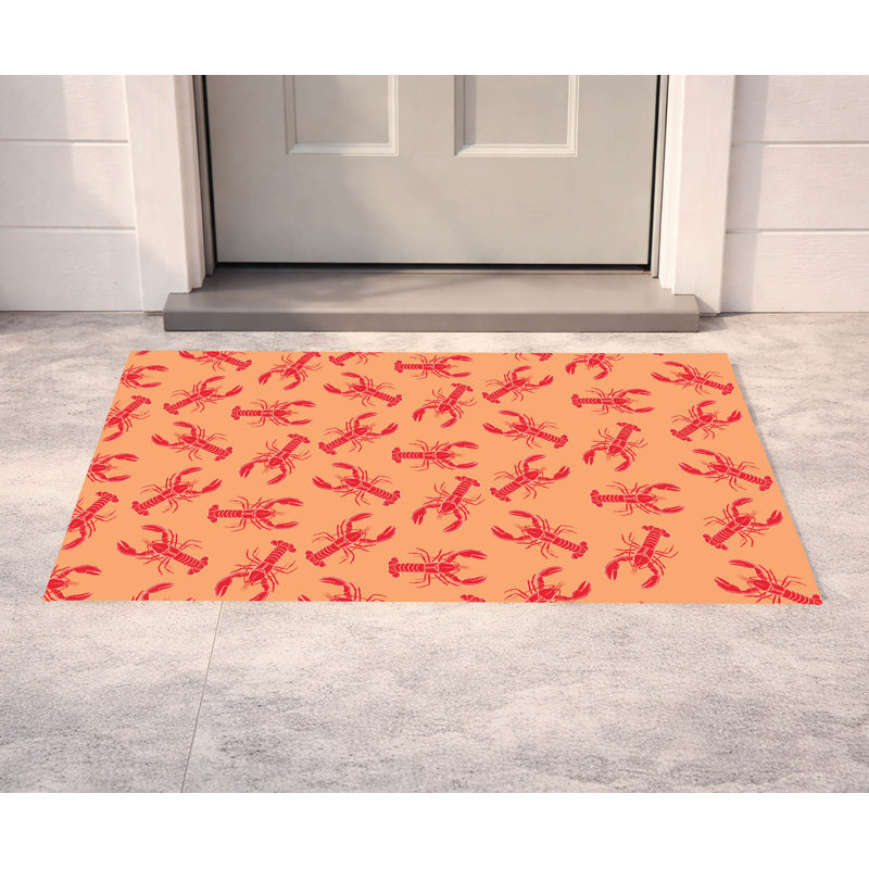 Paillasson Lobster, L 21 po x L 34 po, Orange