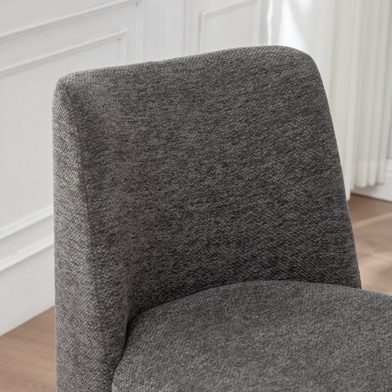 Chaise d'appoint rembourrée 33,5 po Markwart, Gris