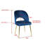 Coupland 49cm H Velvet Upholstered Metal Side Chair-427386114