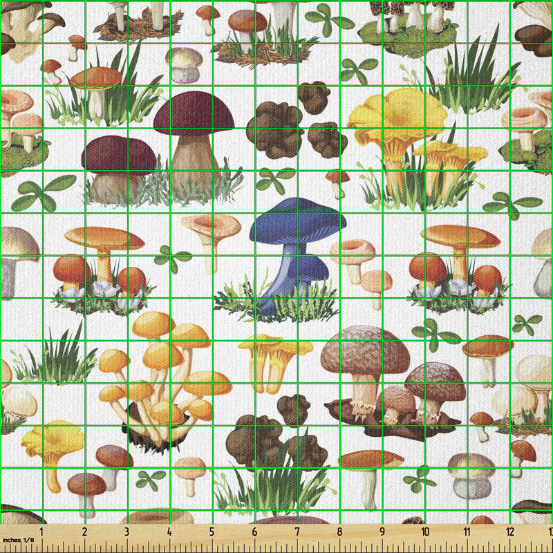 Debr Mushrooms Wild Species Natural Multi-Purpose Fabric