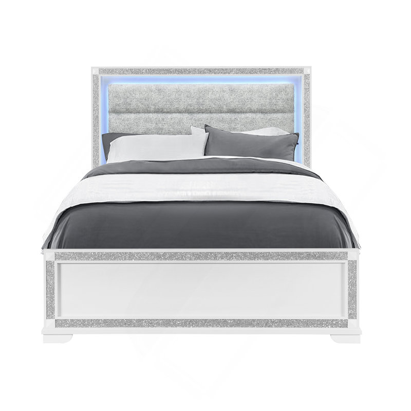Grand lit blanc Soulmarie, Grand lit