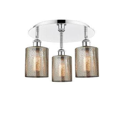 Dublin Glass Semi Flush Mount