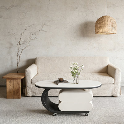 Table basse Rock Slab avec rangement