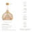 Serena Rattan Pendant Light - Natural Dome 1-Light Polished Handwoven Adjustable Ceiling Light For Kitchen Island, Kitchen, Dining Room or Living Room in Modern, Country & Farmhouse Style