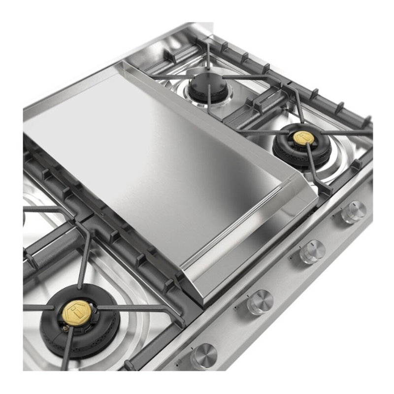 ILVE Professional Plus II 36 inch Built-In Gas Cooktop with Griddle, in Stainless Steel, Liquid Propane