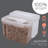 Delju Plastic Food Storage Container - Set of Containers and 1 Lids