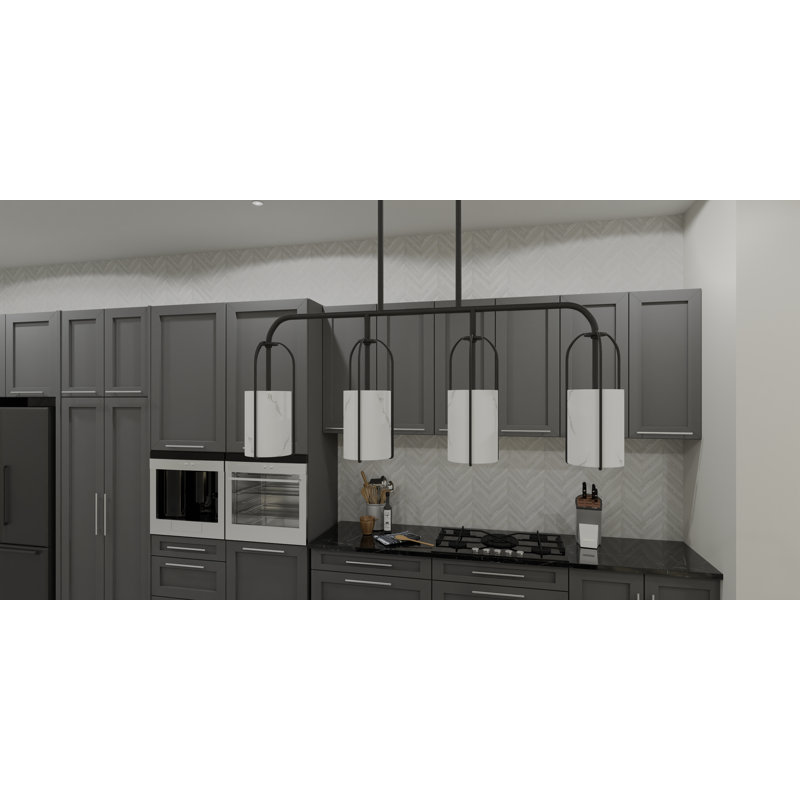 Millheim 4 - Light Dimmable Kitchen Island Linear Chandelier