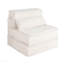 Canapé à compression, canapé-lit convertible au sol, canapé modulaire sans arête modulaire sans assemblage requis, tissu polaire circulaire, canapé simple surdimensionné avec 1 coussin, blanc-634746873