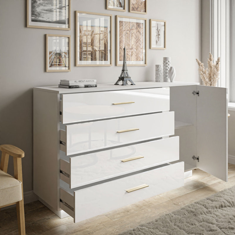 Maxon 4 Drawers 138 cm W Chest of Drawers