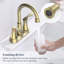 Bathroom faucet with 360 degree turn spout-115827338
