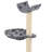 vidaXL Cat Tree with paw prints Soft plush, particle board, sisal rope-185003505